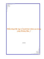 Thần thoại Hy Lạp về mười hai chòm sao trong cung Hoàng Đạo_1 pdf