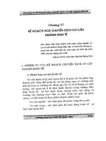Giáo trình KẾ HOẠCH HÓA PHÁT TRIỂN KINH TẾ XÃ HỘI - Chương 6 pdf