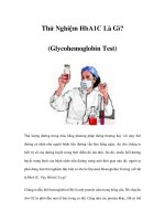 Thử Nghiệm HbA1C Là Gì? (Glycohemoglobin Test) ppt