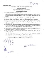 Khoa vật lý K33 năm 2 - Đề thi Hóa học đại cương doc