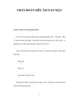 CHẨN ĐOÁN SIÊU ÂM GAN MẬT ppsx