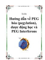 Hướng dẫn về PEG hóa (pegylation), dược động học và PEG Interferons pps
