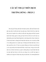 CÁC KỸ THUẬT MIỄN DỊCH THƯỜNG DÙNG – PHẦN 2 ppsx