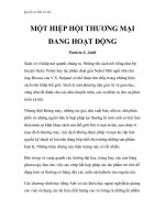 Quyền sở hữu trí tuệ - MỘT HIỆP HỘI THƯƠNG MẠI ĐANG HOẠT ĐỘNG ppsx