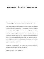 RỐI LOẠN CÂN BẰNG AXIT-BAZƠ ppt