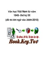 Văn học Việt Nam từ năm 1945- thế kỷ XX (đề thi ĐH ngữ văn 2009-2010) pptx