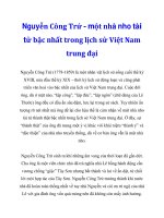 Nguyễn Công Trứ - một nhà nho tài tử bậc nhất trong lịch sử Việt Nam trung đại_1 ppt