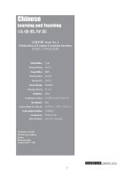 Chinese Learning and Teaching pptx