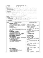 Giáo án tiếng anh lớp 7: UNIT 5: Period pps