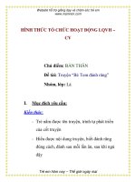 Giáo án mầm non chương trình đổi mới: Chủ điểm: BẢN THÂN - Đề tài: Truyện “Bé Tom đánh răng” Nhóm, lớp: Lá ppsx