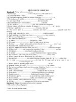 ĐỀ ÔN THI TỐT NGHIỆP 2011 ppsx