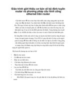 Giáo trình giới thiệu cơ bản về bộ định tuyến router và phương pháp cấu hình cổng ethernet trên router p1 potx