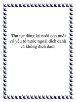 Thủ tục đăng ký nuôi con nuôi có yếu tố nước ngoài đích danh và không đích danh