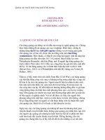 Quảng cáo truyền hình trong kinh tế thị trường - CHƯƠNG 4 HÃNG QUẢNG CÁO (THE ADVERTISING AGENCY) pptx