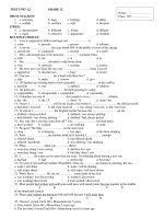 TEST UNIT 1,2 - GRADE 12 pps