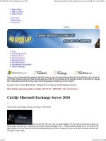 Cài đặt Microsoft Exchange Server 2010 doc