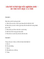 DI TRUYỀN HỌC CÁ THỂ pps