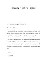 Đề cương vi sinh vật - phần 2 pdf
