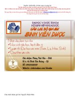 Chuyên đề dao động cơ học pptx