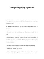 Chỉ định chụp động mạch vành pot