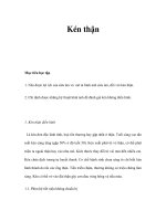 Kén thận Mục tiêu học tập docx