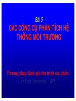 Phân tích hệ thống môi trường - Bài 5 pdf