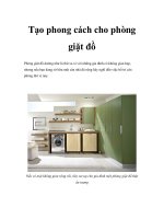 Tạo phong cách cho phòng giặt đồ pptx