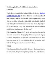 Cách đơn giản để tạo Quicklist cho Ubuntu pptx