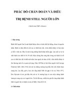 PHÁC ĐỒ CHẨN ĐOÁN VÀ ĐIỀU TRỊ BỆNH STILL NGƯỜI LỚN pptx