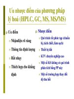 Bài giảng : TIẾP CẬN VẤN ĐỀ PHÁT HIỆN TỒN DƯ KHÁNG SINH TRONG CÁC THỰC PHẨM CÓ NGUỒN GỐC TỪ ĐỘNG VẬT PART 4 doc