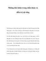 Những khó khăn trong chẩn đoán và điều trị cột sống doc