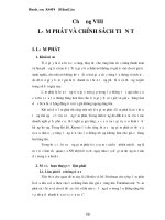 Giáo trình TÀI CHÍNH TIỀN TẾ - Chương 8 docx