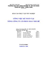 Luận văn: CÔNG VIỆC KẾ TOÁN TẠI TỔNG CÔNG TY CỔ PHẦN MAY NHÀ BÈ doc