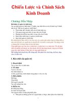 [Kinh Doanh] Chiến Lược - Chính Sách Phát Triển Phần 1 doc