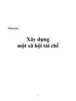 Xây dựng một xã hội tái chế