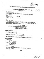 Phương pháp toán lý - Đề thi K33 năm 2 doc
