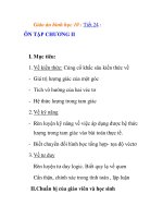 Giáo án hình học 10 : ÔN TẬP CHƯƠNG docx