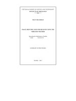 TÓM tắt TIẾNG ANH LUẬN án CHUẨN đoán vết nứt của dàm BẰNG PHƯƠNG PHÁP đo DAO ĐỘNG