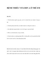 BỆNH THIẾU VITAMIN A Ở TRẺ EM pdf