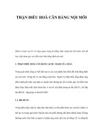 THẬN ĐIỀU HOÀ CÂN BẰNG NỘI MÔI potx