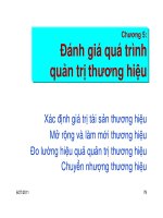 Giáo trình quản trị thương hiệu - Chương 5 docx