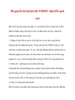 Bí quyết ôn luyện thi TOEIC đạt kết quả cao pptx
