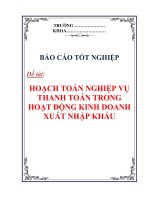 BÁO CÁO TỐT NGHIỆP:
