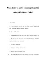 Chẩn đoán và xử trí viêm ruột thừa thể không điển hình – Phần 2 doc