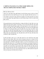 Mỗi liên hệ giữa ứng dụng công nghệ thông tin và sự phát triển ý nghĩa - Phần 3 docx