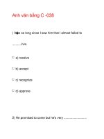 Anh văn bằng C -038 pdf