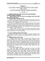 phân tích tình hình tiêu thụ và lợi nhuận tại công ty thực phẩm và đầu tư công nghệ