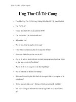 Giáo án y khoa về bệnh ung thư - Ung Thư Cổ Tử Cung pps