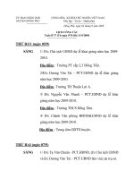 UBND HUYỆN ĐỒNG PHÚ CỘNG HOÀ XÃ BÁO CÁO LỊCH CÔNG TÁC TUẦN Tuần lễ 37 HUYỆN ĐỒNG PHÚ potx