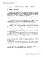 GIÁO TRÌNH THIẾT KẾ MÁY CẮT KIM LOẠI - CHƯƠNG 4 THIẾT KẾ TRỤC CHÍNH VÀ Ổ TRỤC ppsx